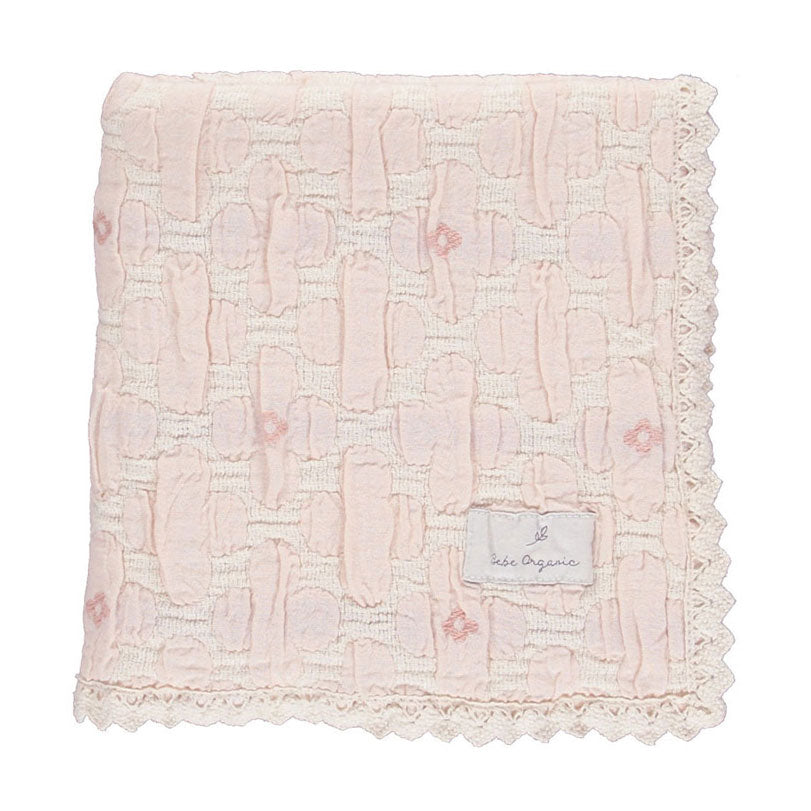 Bebe Organic Flower Motif Blanket