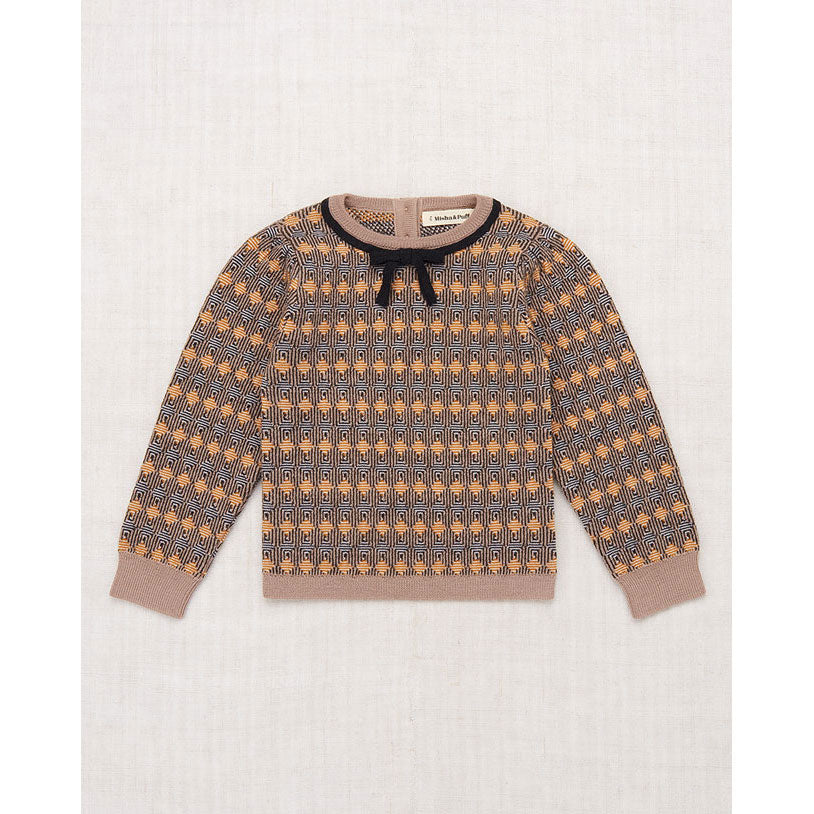 Misha and Puff Slab Maze Jacquard Frankie Sweater