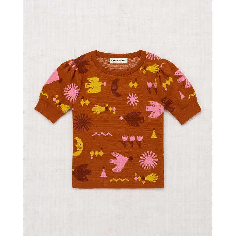 Misha and Puff Gingerbread Daleyden Fete Jacquard Frankie Top