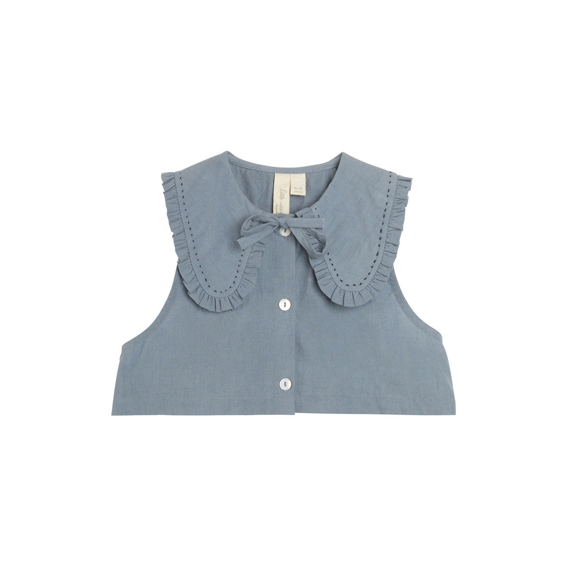 Little Cotton Clothes Blue Frannie Waistcoat Blouse