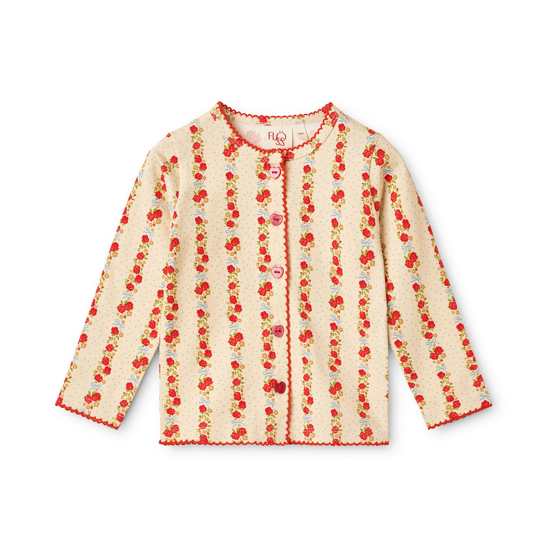 Floss Warm Cotton Rose Frida Cardigan