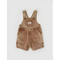 Goldie and Ace Brown Burton Vintage Washed Denim Overalls