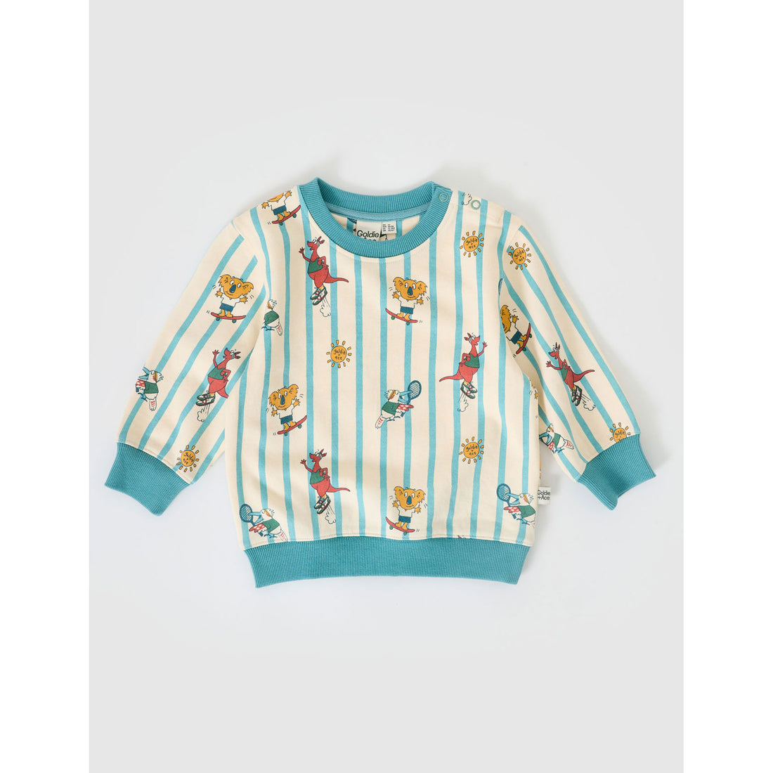 Goldie and Ace Goldie Squad Relaxed Terry Sweater