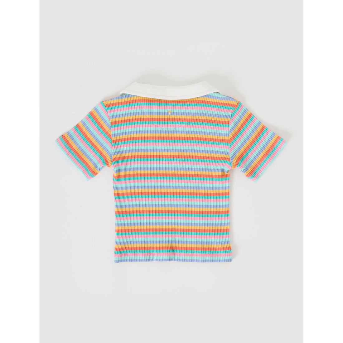 Goldie and Ace Candy Stripe  Pia Collared T-Shirt