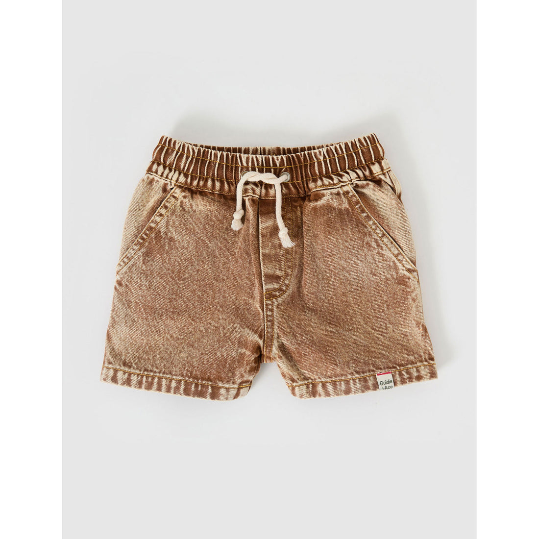 Goldie and Ace Brown Noah Denim Shorts