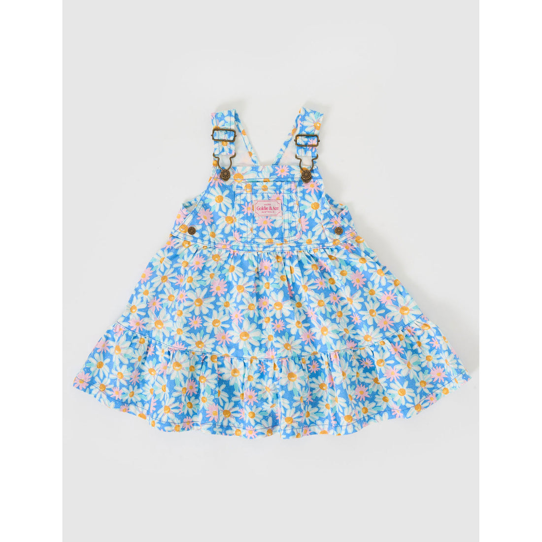 Goldie and Ace Seaside Daisy Tully Tiered Pinafore Dress
