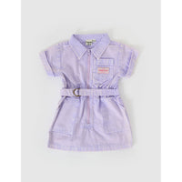 Goldie and Ace Mauve Piper Denim Belted Dress