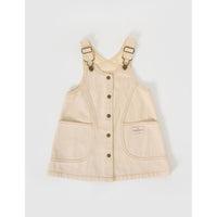 Goldie and Ace Oat Penelope Pinafore Pocket Dress