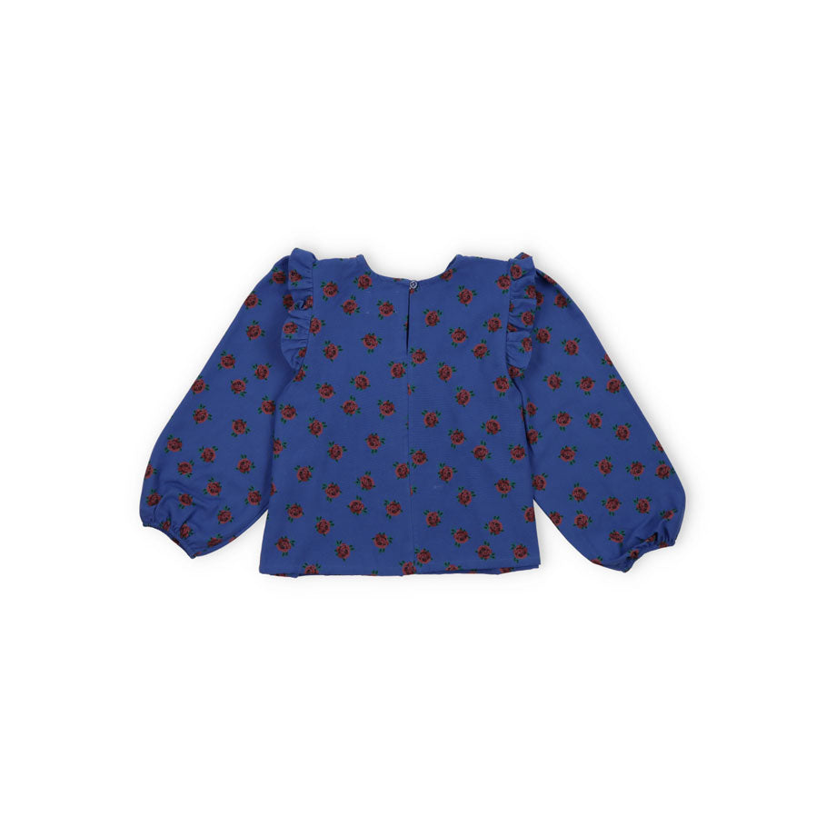 The New Society Crimson Roses Galia Blouse