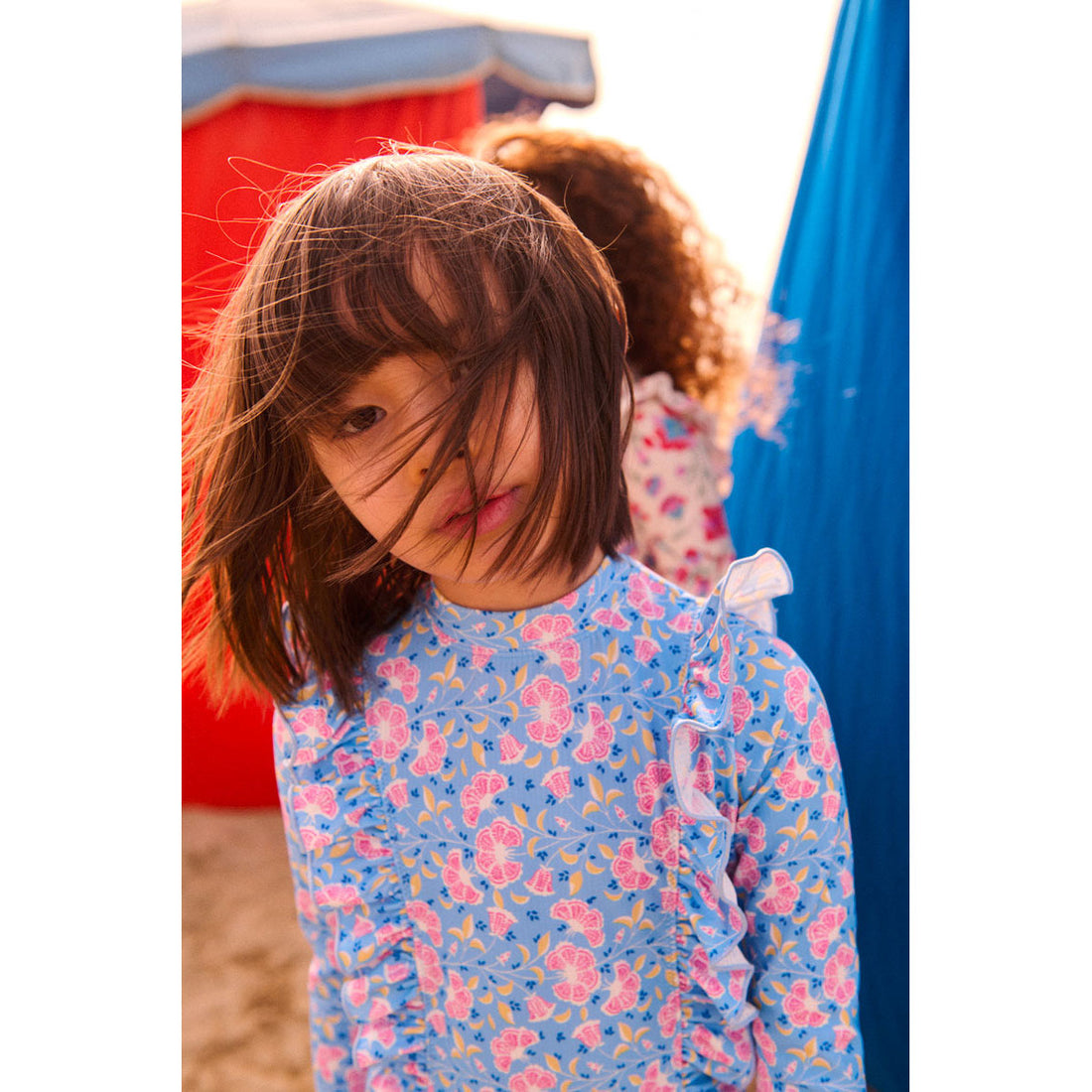 Louise Misha Blue Hibiscus Bay Aurelie Bathing Suit