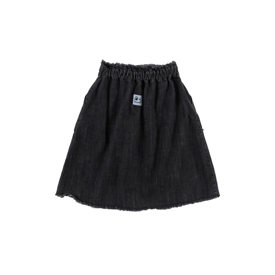 Loud Black Relax Raw Edge Skirt