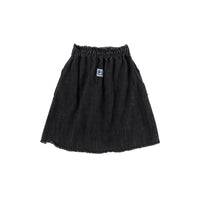 Loud Black Relax Raw Edge Skirt