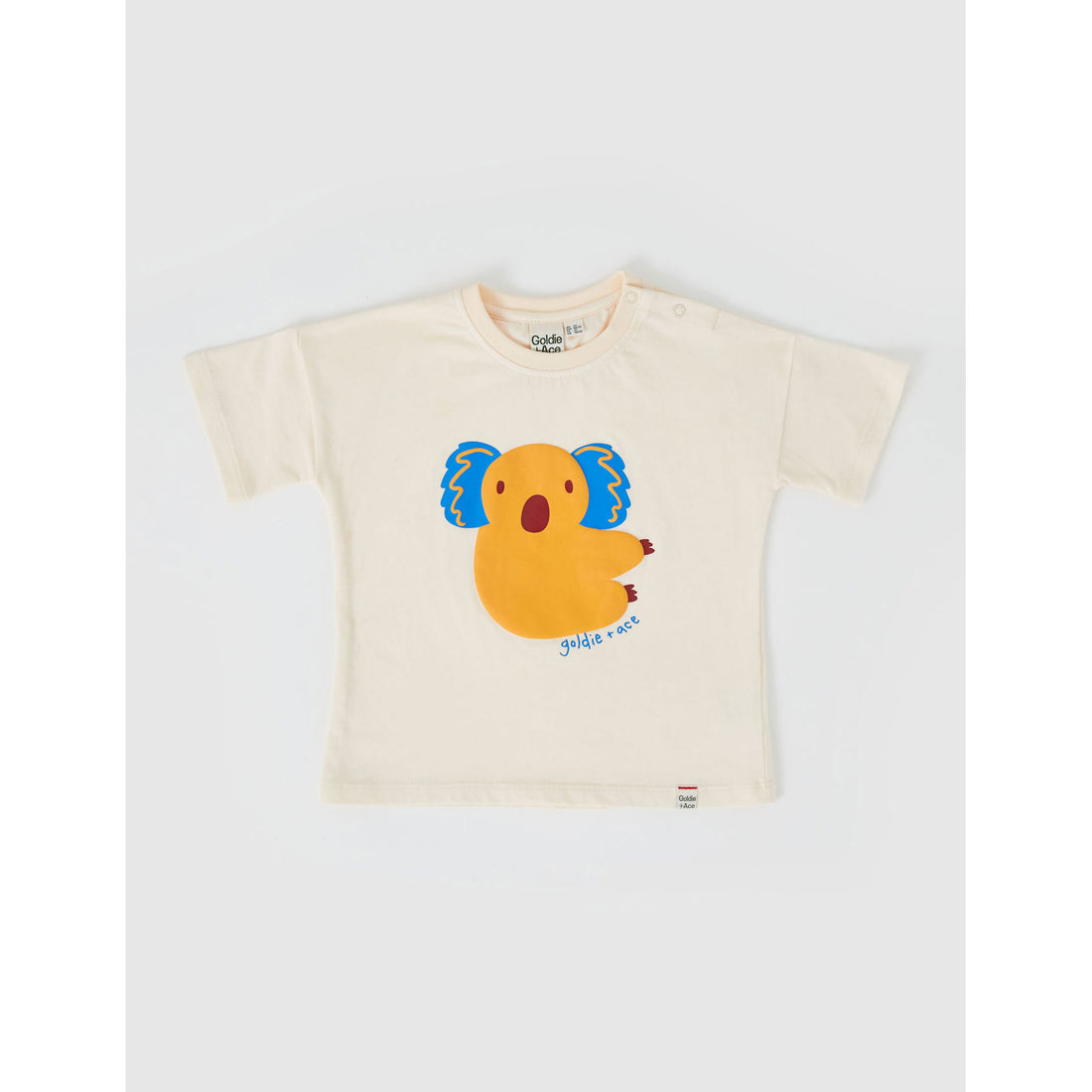 Goldie and Ace Ivory Koala Puff Print T-Shirt