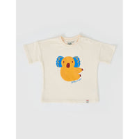 Goldie and Ace Ivory Koala Puff Print T-Shirt