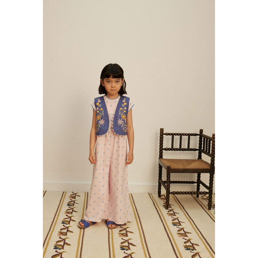 Apolina Studio Calico Pink Gigi Jumpsuit