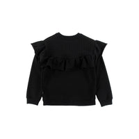 Loud Black World Ruffled Sweatshirt