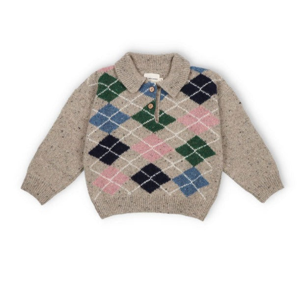 The New Society Mist Melange Glasgow Polo