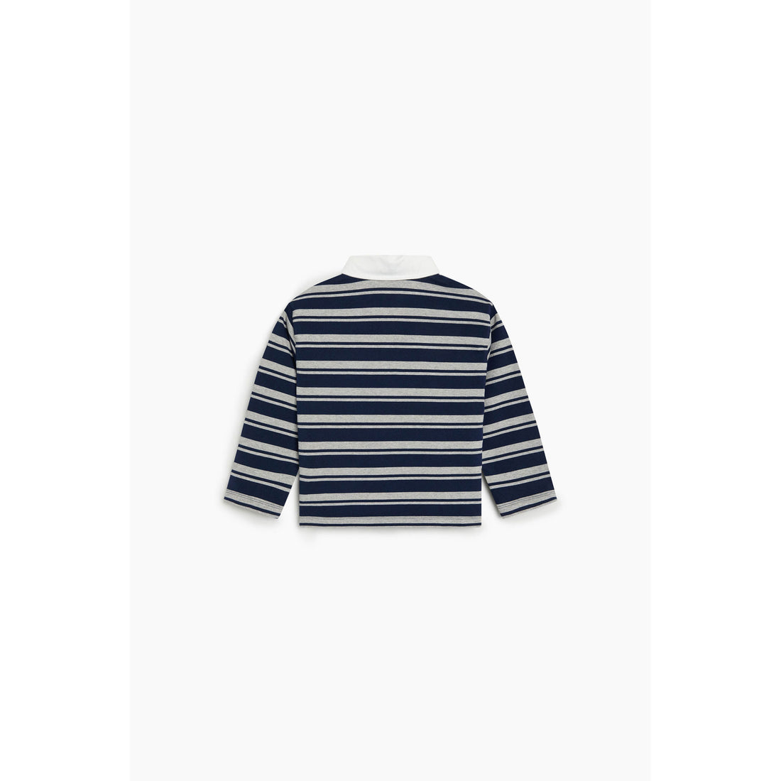 The New Society Black Iris Stripe Glowee Polo