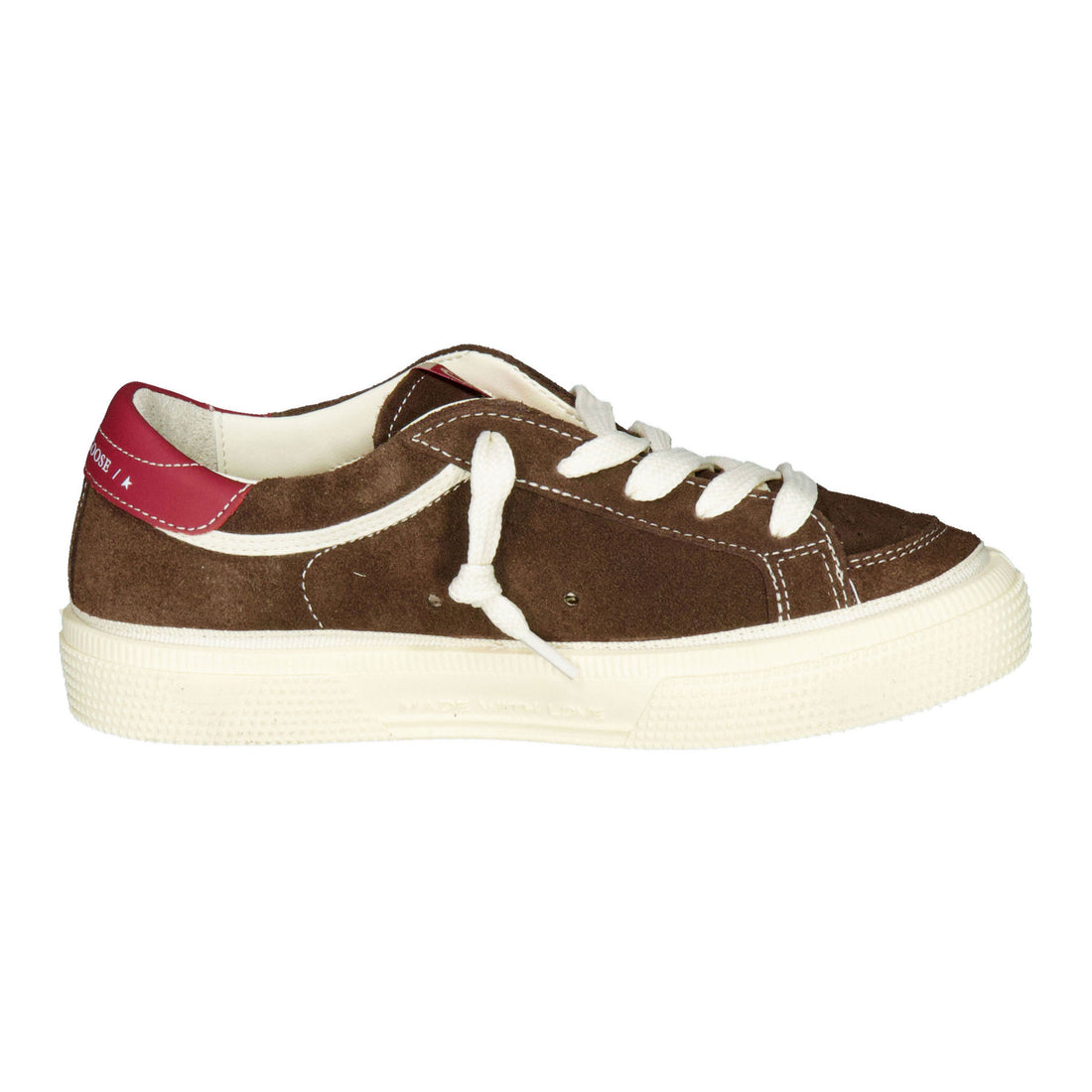 Golden Goose Brown/White/Red May Sneaker