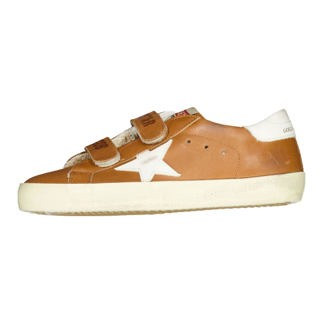 Golden Goose Leather Brown/Cream Old School Sneaker