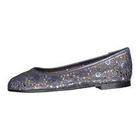 Papanatas Grey Crochet Ballet Flat