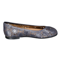 Papanatas Grey Crochet Ballet Flat