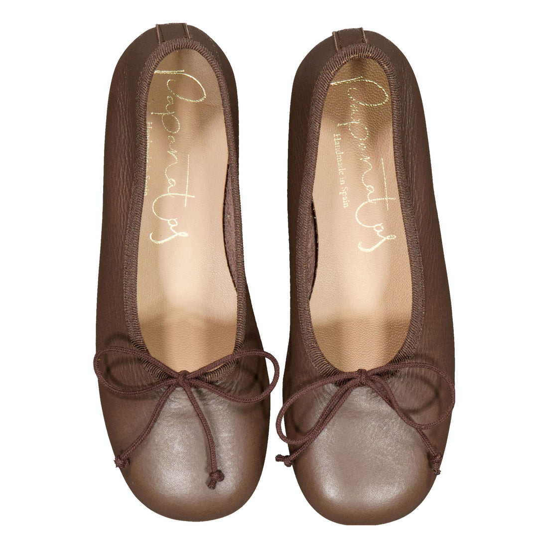 Papanatas Brown Grey Soft Ballet Flat