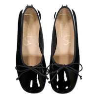 Papanatas Black Patent Ballet Flat
