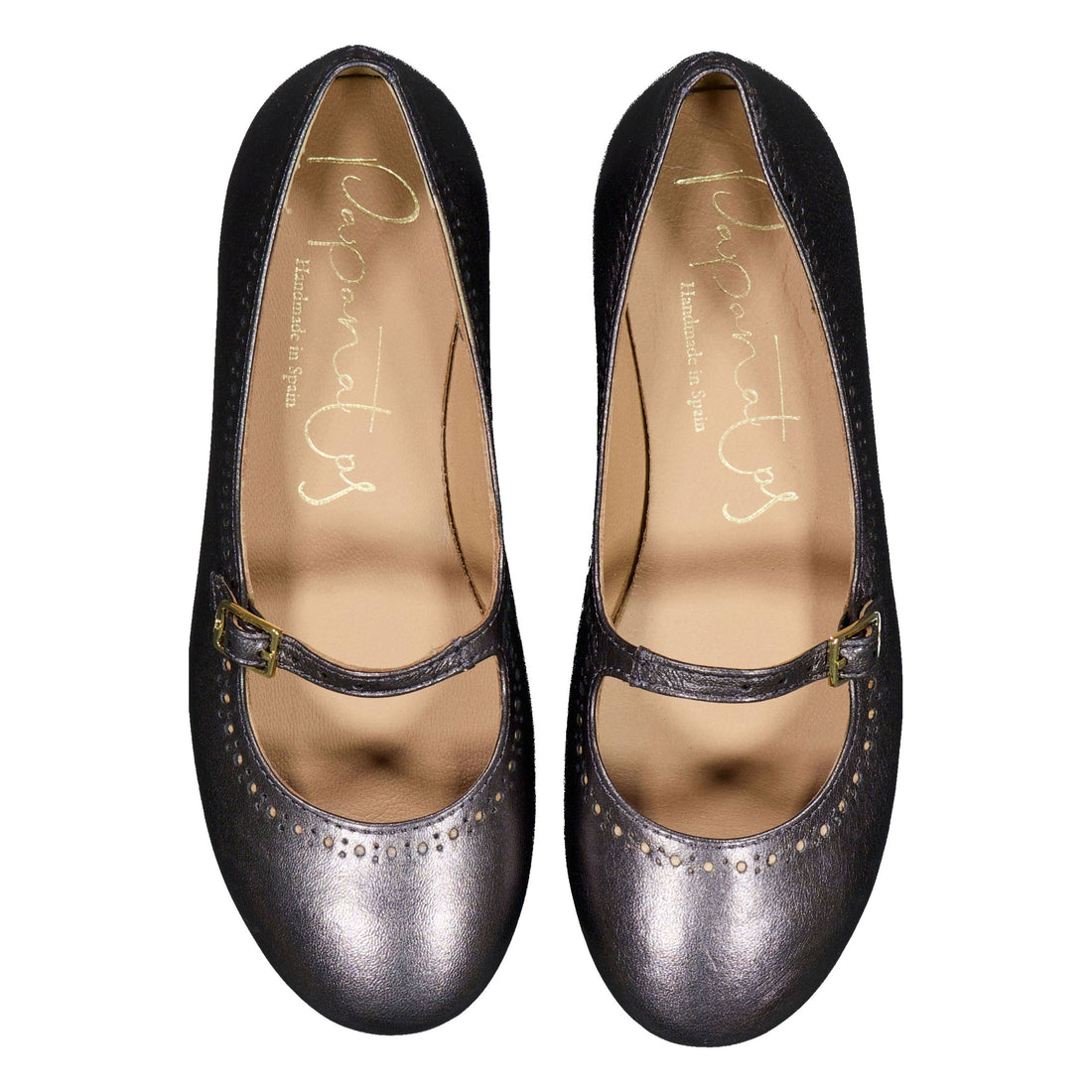 Papanatas  Metallic Low Cut Mary Janes