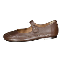 Papanatas  Mocha Wingtip Mary Janes