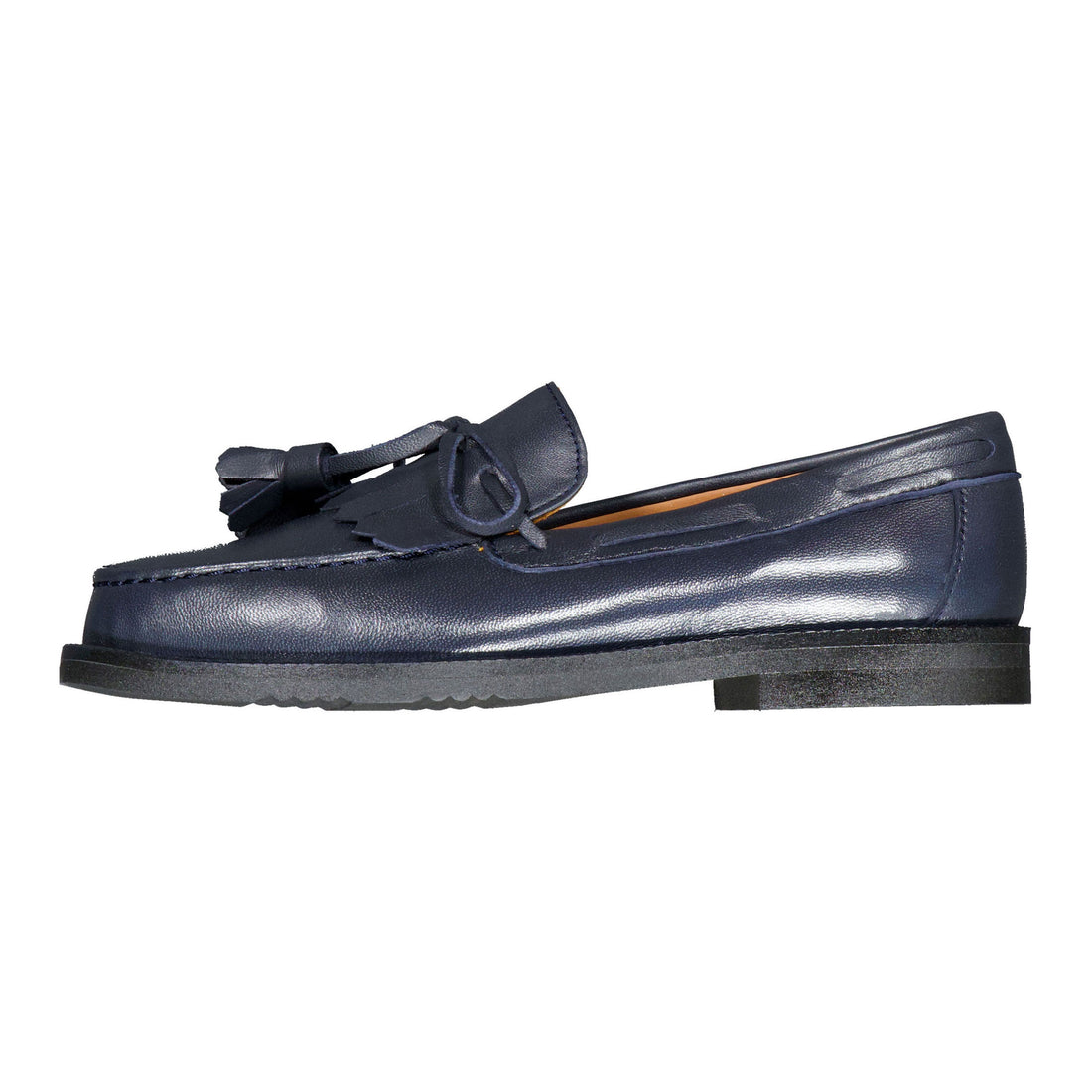 Papanatas  Navy Blue Bow Penny Loafer