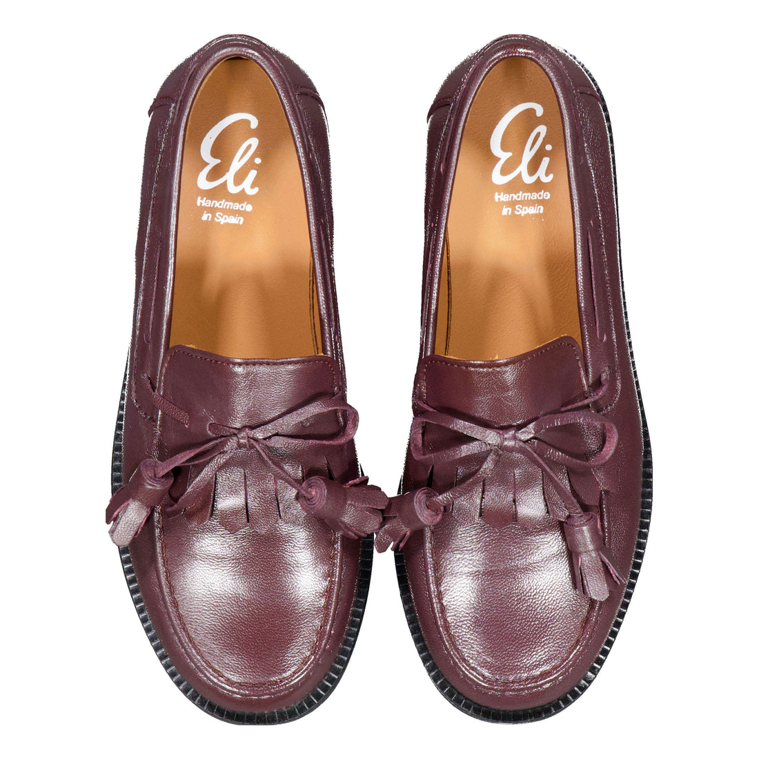 Papanatas  Burgundy Bow Penny Loafer