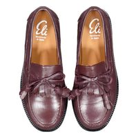Papanatas  Burgundy Bow Penny Loafer