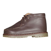 Papanatas Brown Stitched Baby Bootie