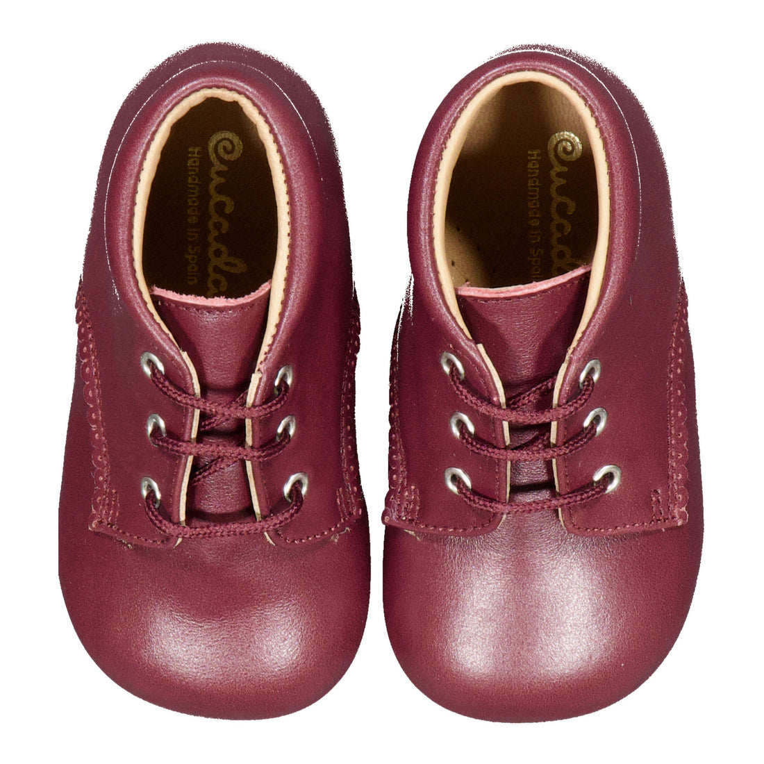 Papanatas  Burgundy Baby Booties