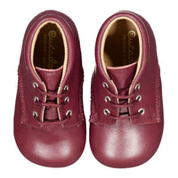 Papanatas  Burgundy Baby Booties