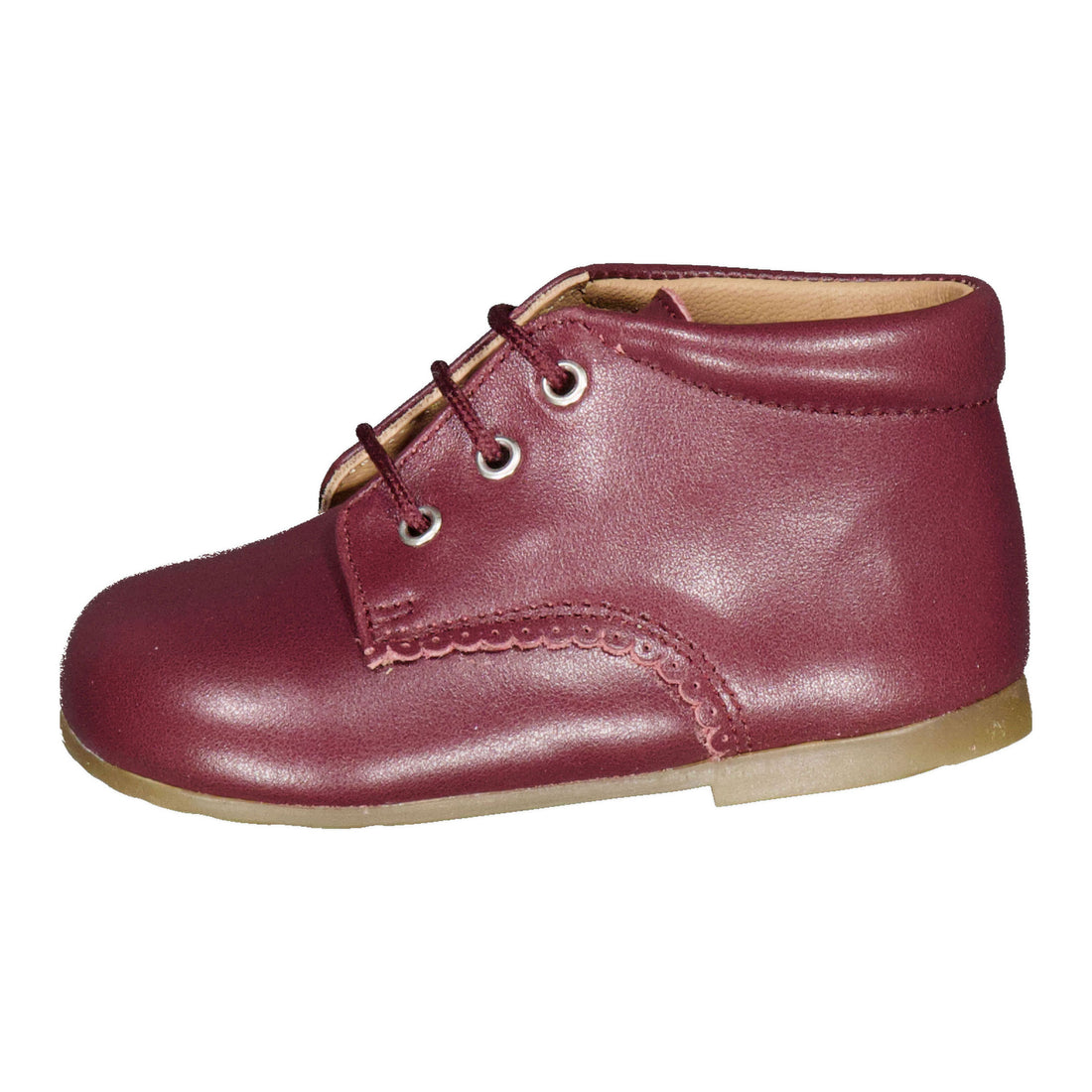 Papanatas  Burgundy Baby Booties