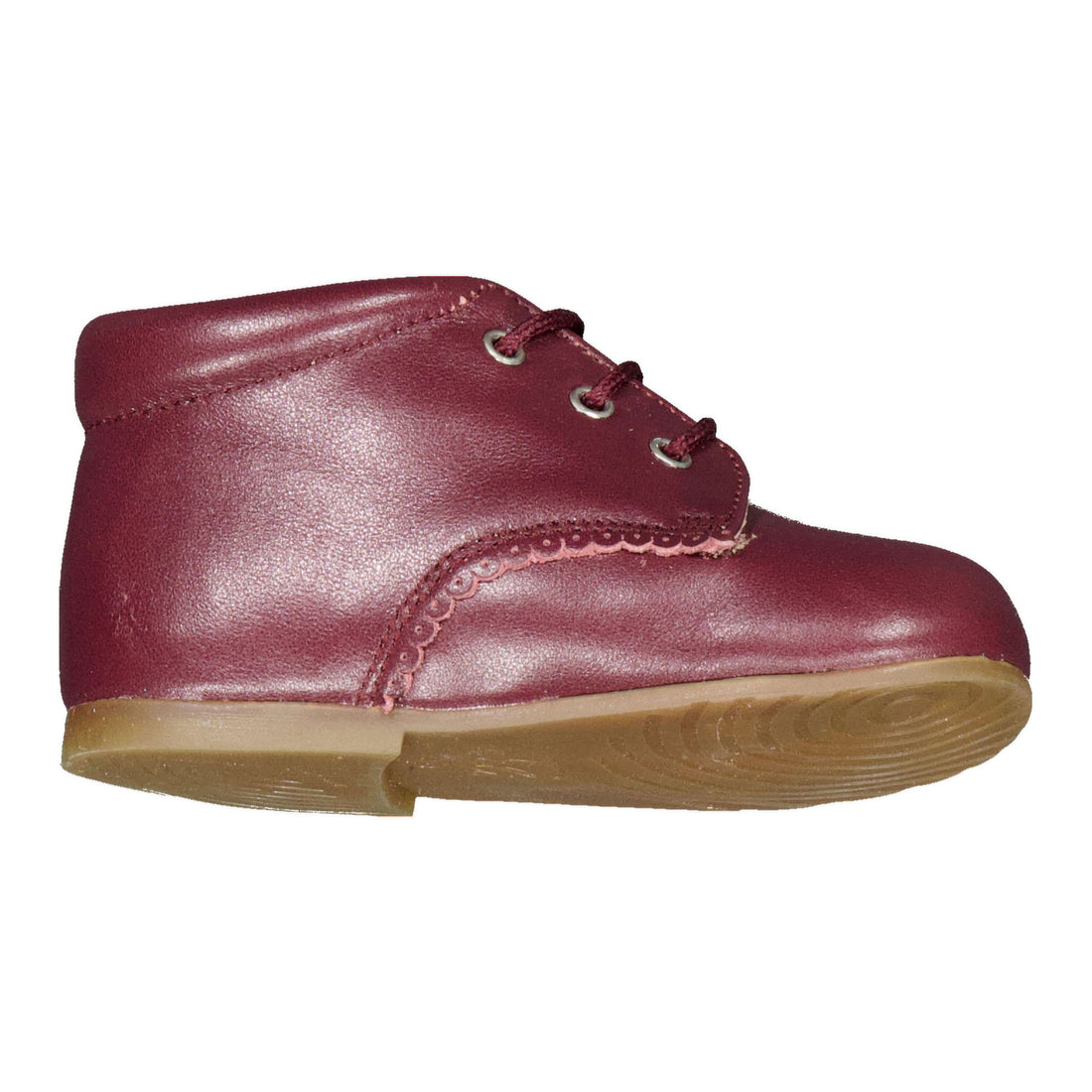 Papanatas  Burgundy Baby Booties