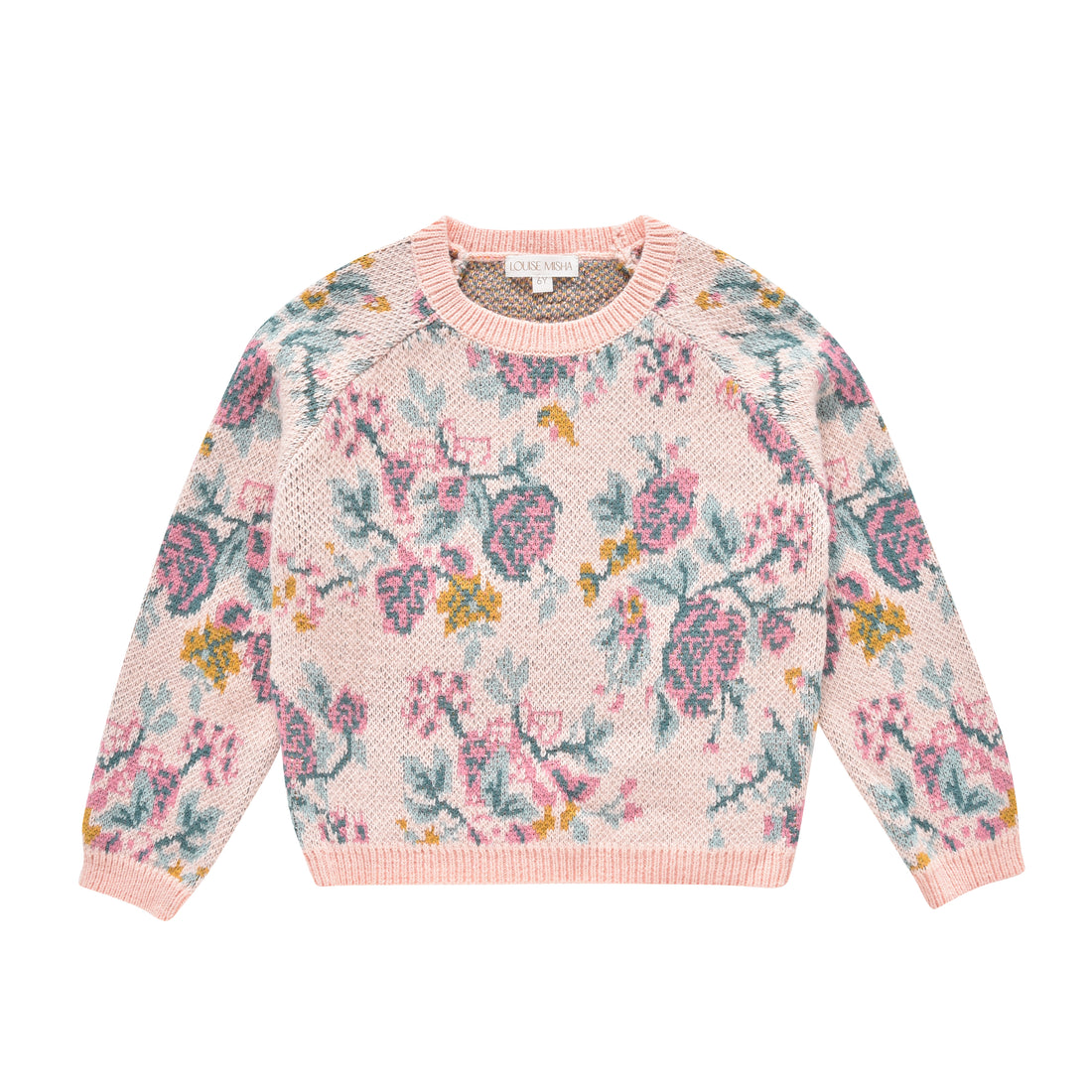 Louise Misha Pink Seylan Flowers Tsar Pullover