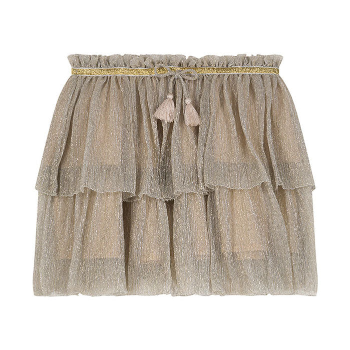 Louise Misha Gold Lurex Inej Skirt