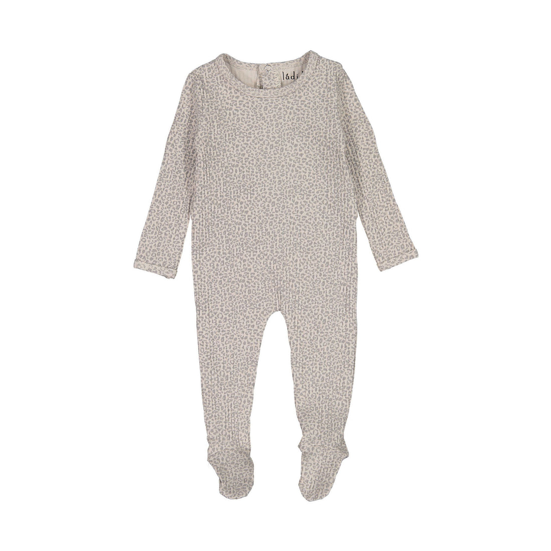 Ladida Layette Grey Leopard Footie