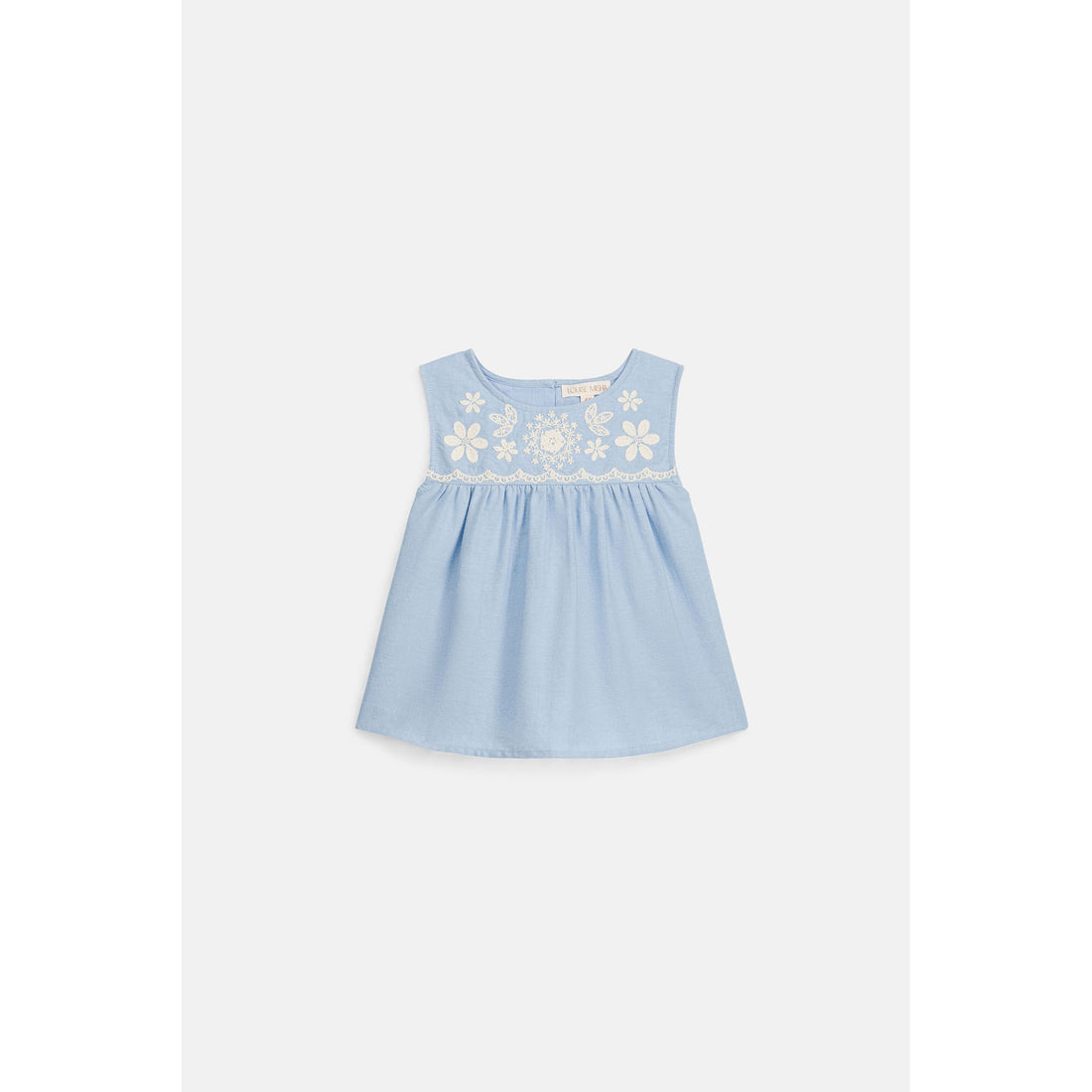 Louise Misha Oxford Blue Malaya Blouse
