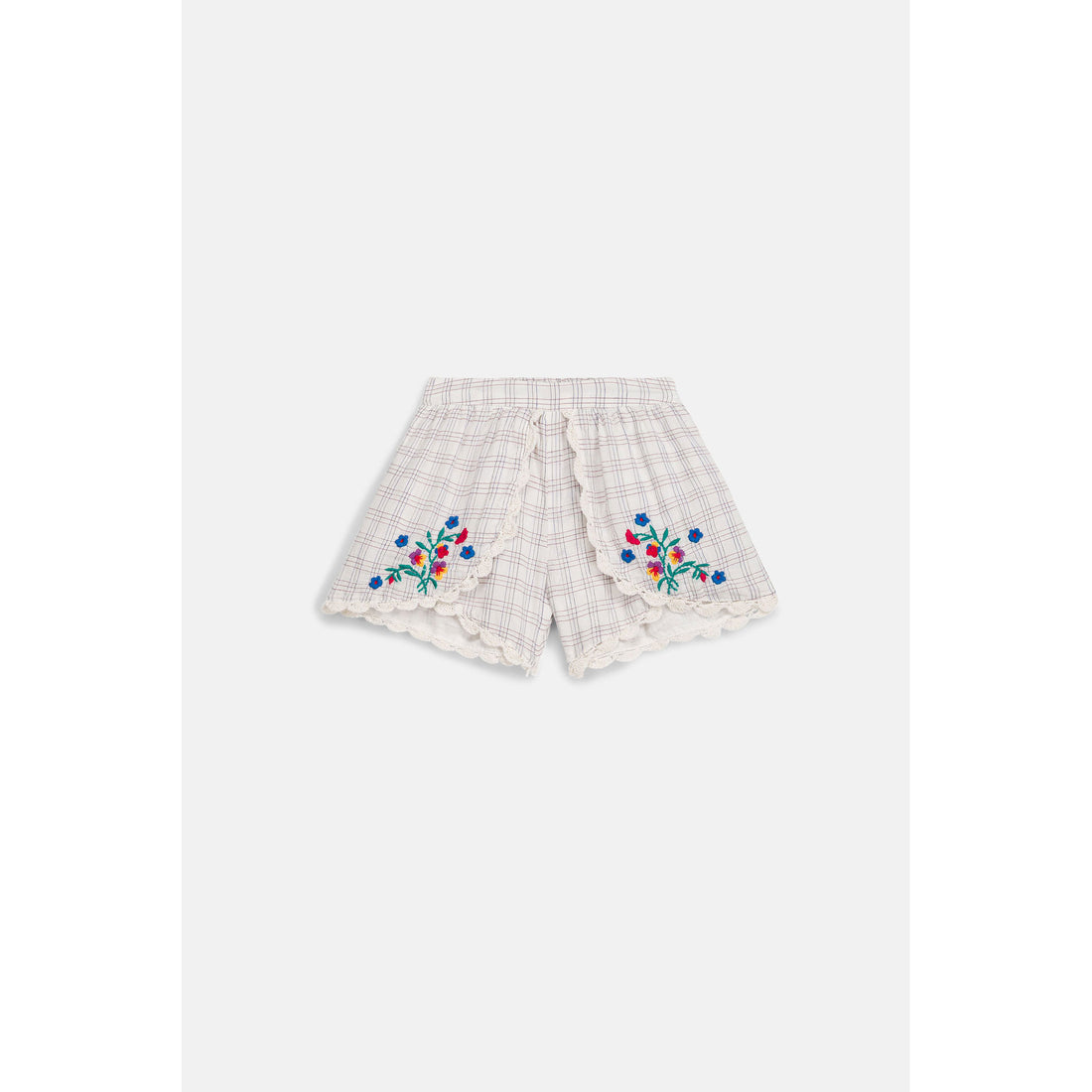 Louise Misha Cream Cruise Check Asya Shorts