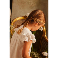 Louise Misha Off White Schiffli Mia Dress