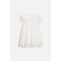 Louise Misha Off White Schiffli Mia Dress