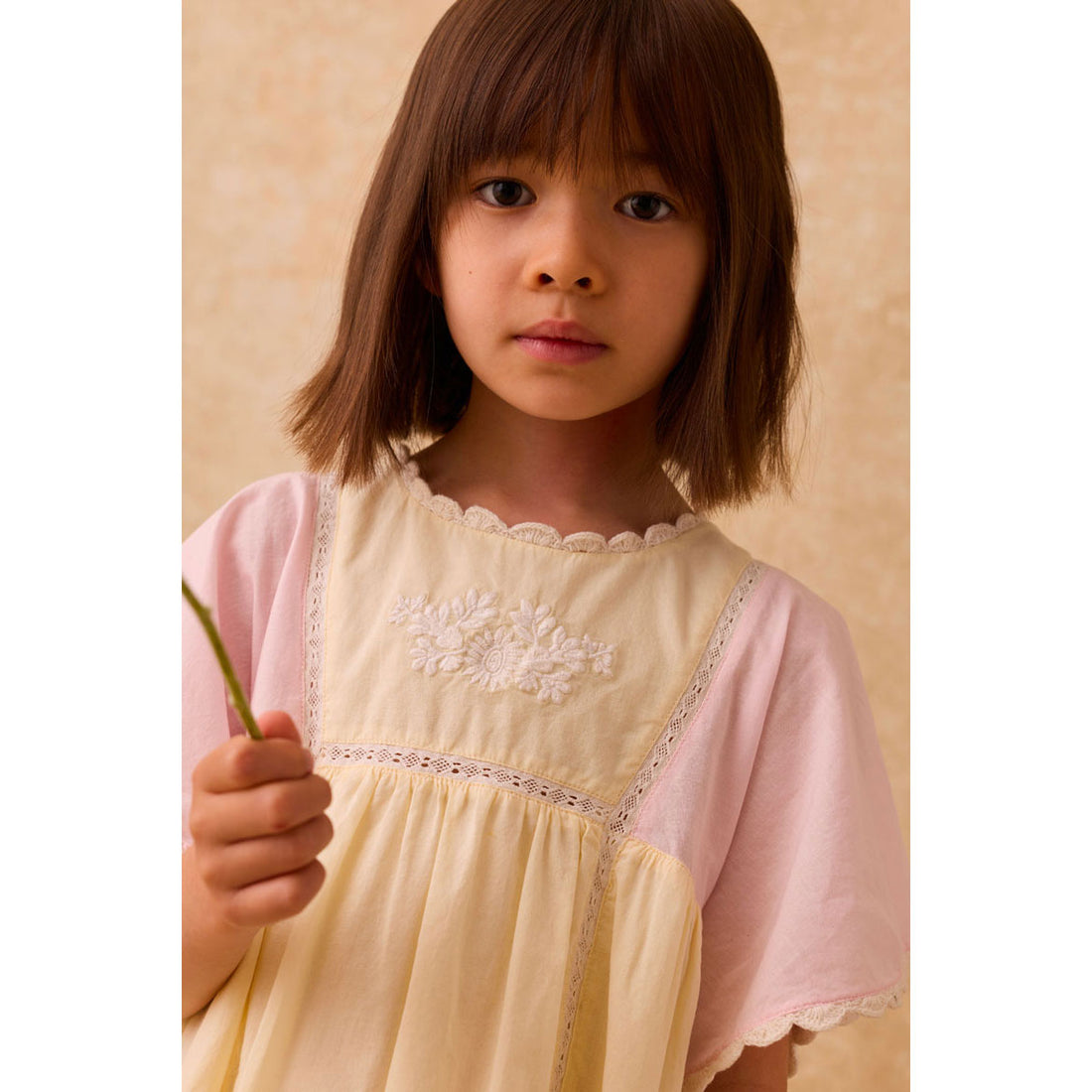 Louise Misha Pink  Yellow Aurora Dress