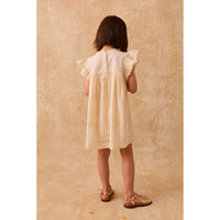 Louise Misha Yellow Schiffli Thalia Dress