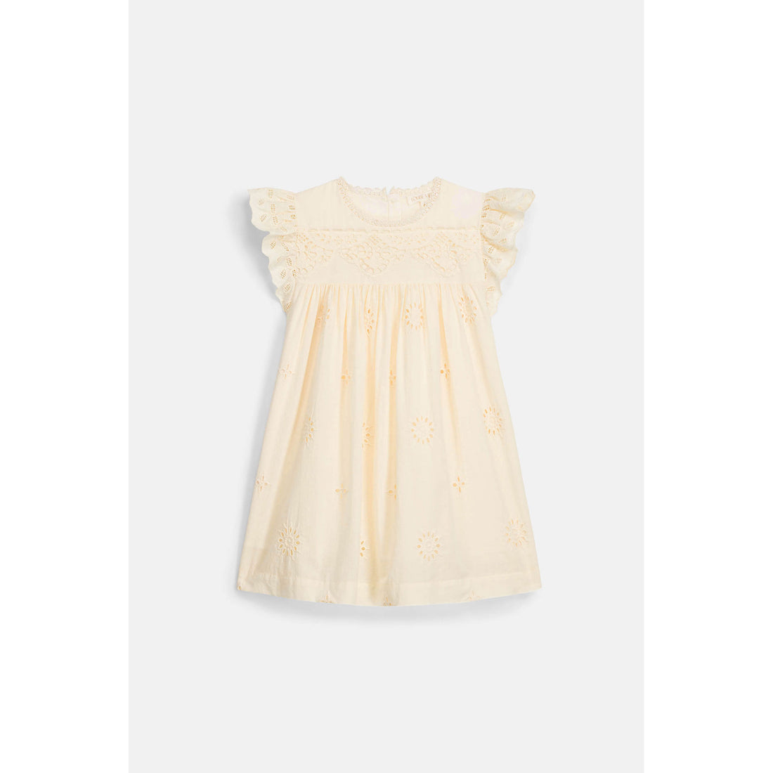 Louise Misha Yellow Schiffli Thalia Dress