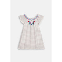 Louise Misha Cream Cruise Checks Edith Dress