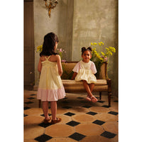 Louise Misha Pink Yellow Marcelina Dress
